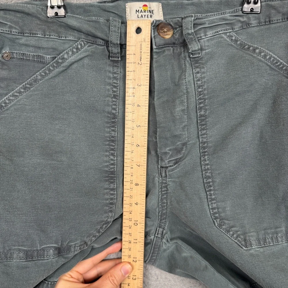 Marine Layer Pants Mens‎ 33 Blue Gray Breyer Relaxed Utility Preppy Heritage